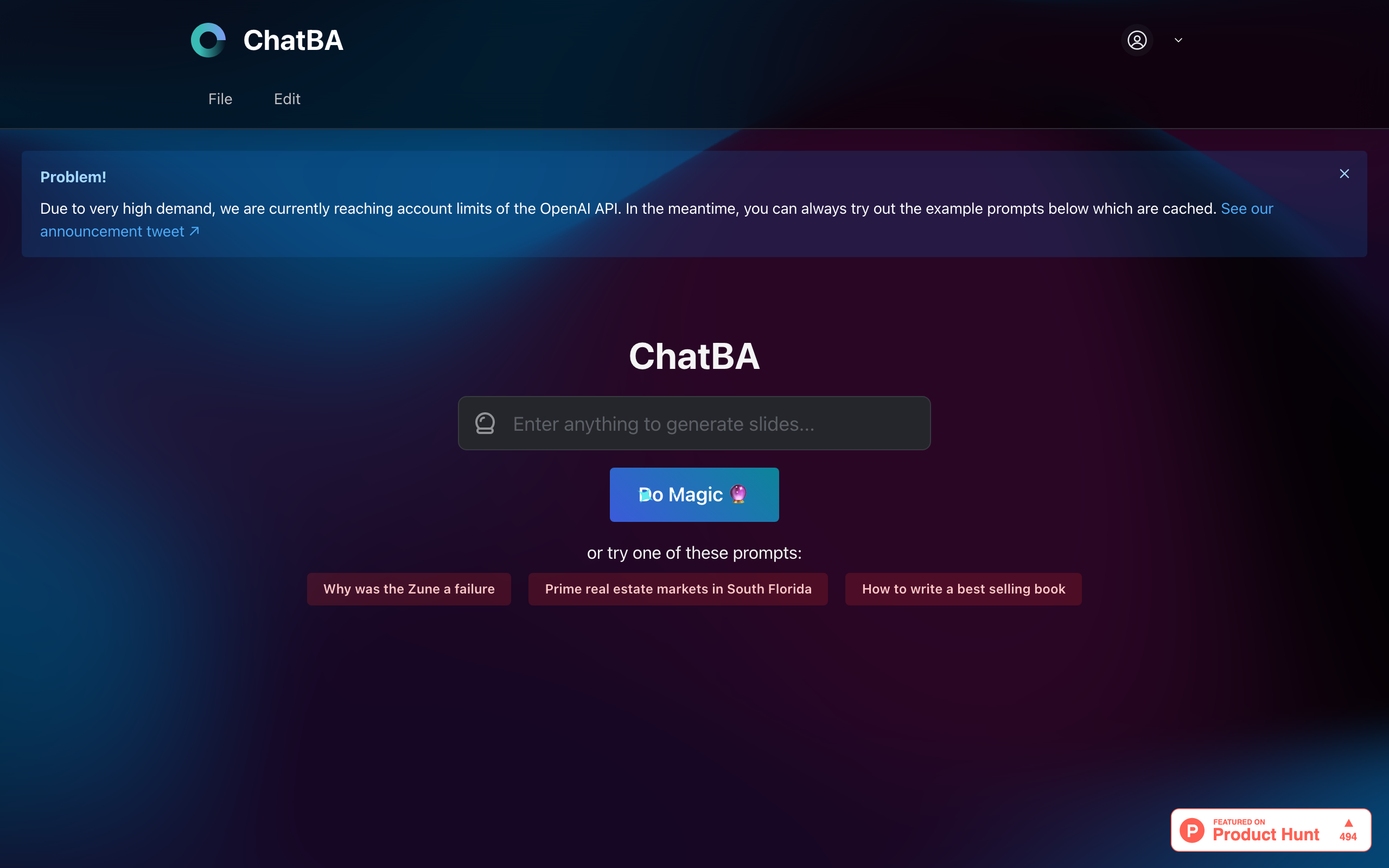 Captura de pantalla de ChatBA