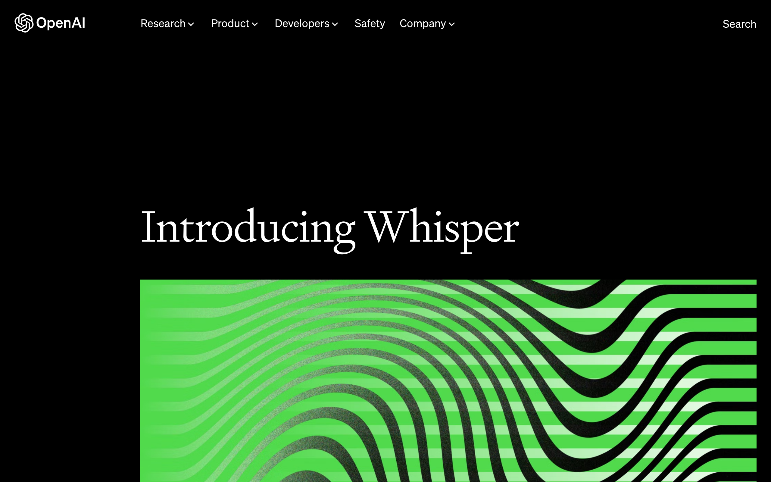 Captura de pantalla de Whisper